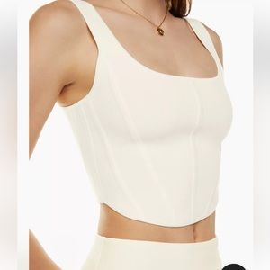 NWT Wilfred Natalie Knit Tank-top Forest Green